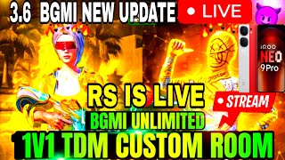 3.6 NEW RUNIC  PAWER MODE LIVE BGMI TEST 120 FPS 😱 I QUOO NEO 9 PRO #bgmi #youtube#video| RS IS LIVE