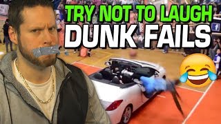 Try Not to Laugh: Basketball Dunk Fails
