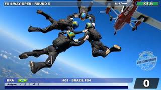 Brazil 4-way Formation Skydiving: 2024 FAI World Championships