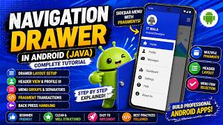 ANDROID - NAVIGATION DRAWER TUTORIAL IN JAVA