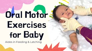 Oral Motor Exercises for Infants. Exercises to Help Baby Feed Better/ Improve Latching Too.