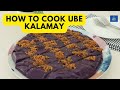 HOW TO MAKE UBE KALAMAY WITH LATIK | FILIPINO PURPLE STICKY RICE CAKE