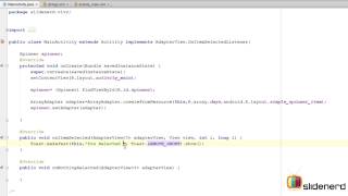105 Android Spinner Example Android Tutorial For Beginners HD