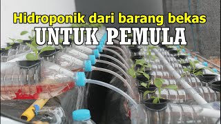 Cara membuat Hidroponik dengan botol bekas modal 50 ribuan untuk 100 lubang