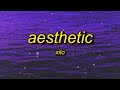 Xilo - Aesthetic (Lyrics) | i'm aesthetic and now i get it