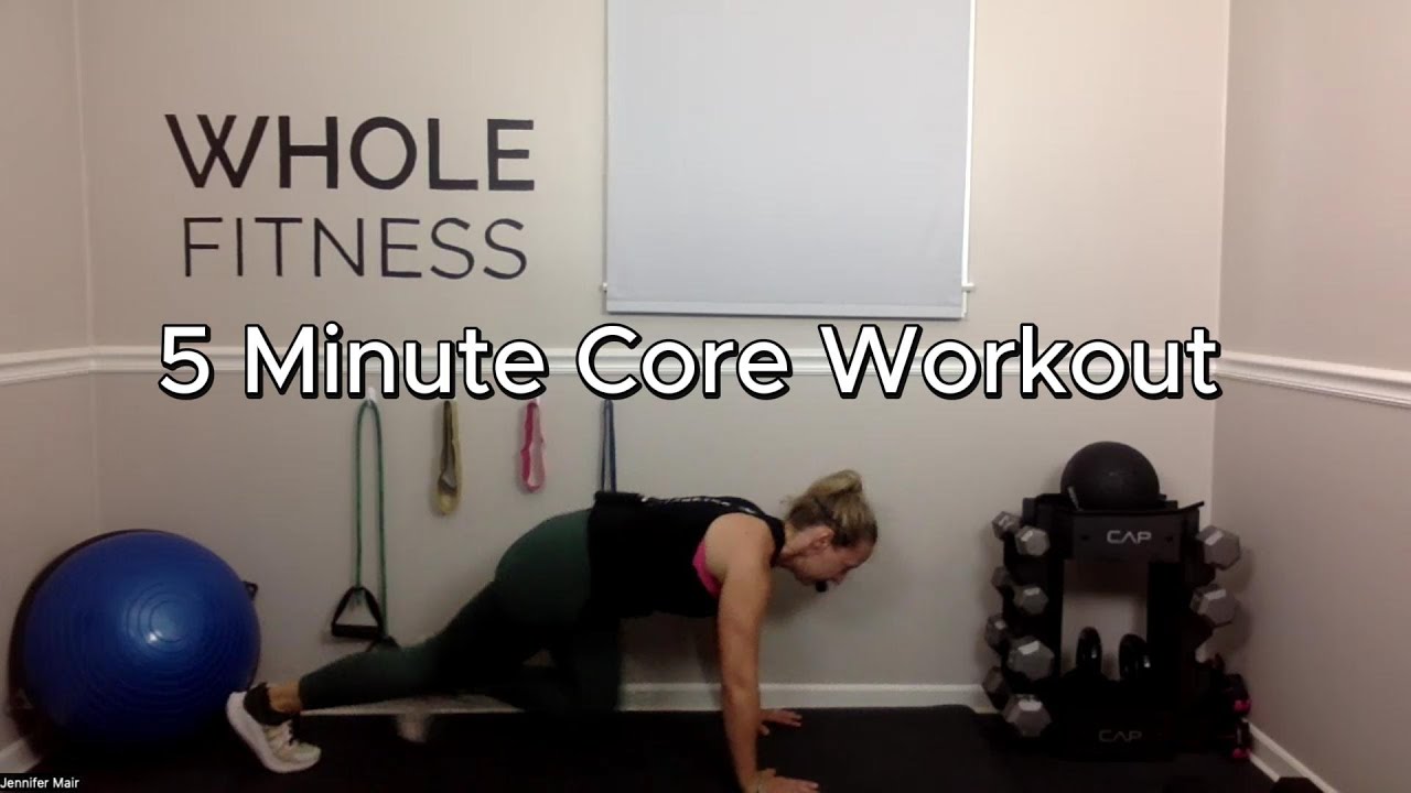 5 Minute Core Workout Youtube