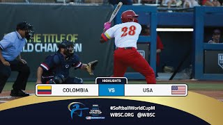 Highlights | Game 3 Colombia vs USA | 2024 WBSC Men's Softball World Cup Group C