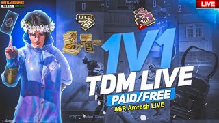 1V1 TDM UNLIMITED COUSTOM ROOM🔥 BGMI LIVE STREAM | JOIN WITH TEAM CODE | DAILY STREAMER IS BACK