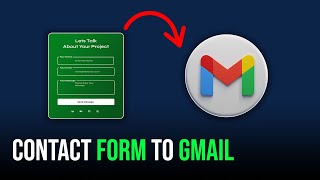How To Create a Working Contact Form With HTML | Receive Data From Form to Gmail
