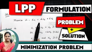 2 Formulation of LPP | Minimization | Problem with Solution | Development of LPP Model | kauserwise