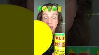 Giant vs small toxic waste! #eatingsounds #asmrcandy  @LukeDidThat