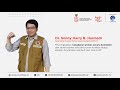 Dr  Sonny Harry B  Harmadi dalam Webinar “Jangan Lengah, Jangan Abai, Covid19 Masih Mengintai