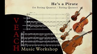 He's a Pirate - String Quintet Arrangement (with Sheet Music)