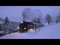 Dampfloks und viel Schnee zur blauen Stunde - Die Fichtelbergbahn