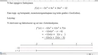 Funksjonsdrøfting R1