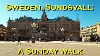 Sweden, Sundsvall: A Sunday walk from the church to the water