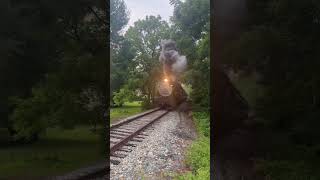 Wilmington and Western’s steam train attempts the hill up to Hockessin, DE #steamengine #steamtrain