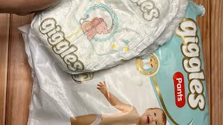 Giggles pant style diaper|Giggles diaper|Baby diaper|Pant diaper|Giggle diaper review