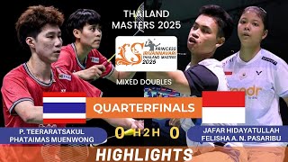 Teereratsakul/ Muenwong (THA) vs Hidayatullah/Pasaribu (INA) - QF | Thailand Masters 2025