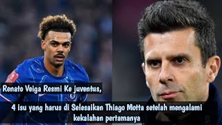 Renato Veiga Resmi Ke Juventus,4 Isu yang harus Diselesaikan Thiago Motta usai dikalahkan Napoli