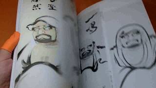 The Picture of Bodhidharma book from Japan Japanese daruma doll #0778