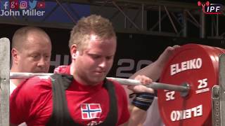 Kristoffer Eikeland - 1010kg 8th Place 105kg - IPF World Open Powerlifting Championship 2017