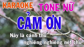 Cảm Ơn Karaoke Tone Nữ Nhạc Sống - Phối Mới Dễ Hát - Nhật Nguyễn