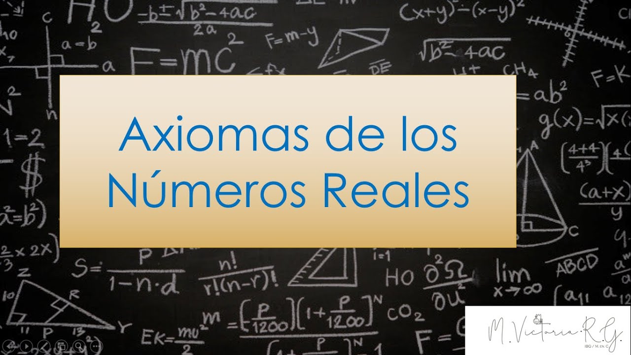 3 Axiomas De Los Números Reales YouTube