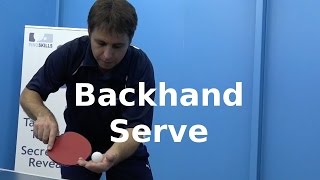 Backhand Serve Preview | Table Tennis | PingSkills