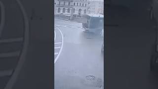 Кадры с салона упавшего автобуса в реку Мойку в Санкт-Петербурге