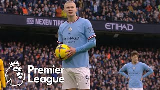 Erling Haaland penalty gives Manchester City 2-0 edge v. Wolves | Premier League | NBC Sports