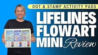 Lifelines FlowArt Mini Activity Pads, 3-Pack - Guided Dot-by-Letter Art Meditations with Markers