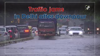 Traffic jams in Delhi after downpour