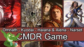 Newish Commanders! Omnath 5c vs Kyodai vs Halana & Alena vs Narset EDH / CMDR game play