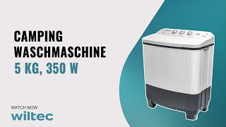 2 Kammern Camping Waschmaschine WT-8000  mit Schleuder 5kg 350W