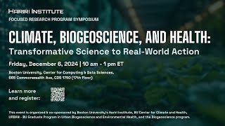 Actionable Research in Climate, Biogeoscience, and Health across Boston University