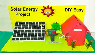solar energy model | solar panel | solar power model making science project | DIY pandit