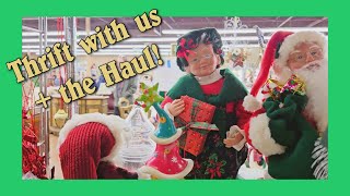 SHOP with Us at 3 Mn Thrift Stores for Vintage Retro Christmas Decor + FUN THRIFT HAUL Show \u0026 Tell!