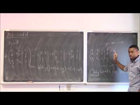 Math 346 Lecture 4 - Determinant Theorems And Intro To Inverses - YouTube