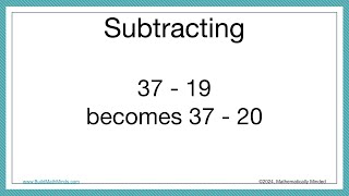 Math Misconceptions around Subtraction