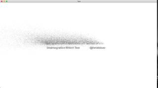 SpriteKit Text Disintegration Effect Test