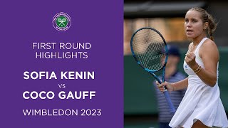 Gauff Loses In HUGE Upset on Day 1 | Sofia Kenin vs Coco Gauff | Match Highlights | Wimbledon 2023