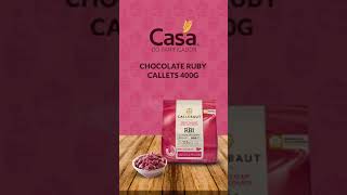 O chocolate ROSA da CALLEBAUT, conheça o CALLETS RUBY. #shorts