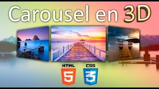 How to create 3D carousel only with HTML5 - CSS3 (Very easy - well explained)