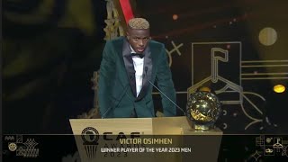 Victor Osimhen wins Player of the Year at CAF Awards 2023