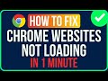 WEBSITE NOT LOADING [FIXED] | How To Fix Website Not Loading In Chrome