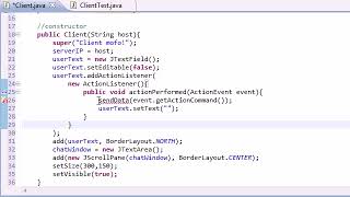 Intermediate Java Tutorial - 50 - Creating the GUI for the Client
