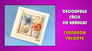 How to make wrinkle-free decoupage with napkins [ENGLISH SUBTITLES]