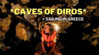 Stalactite Caves Of Diros EXPLORATION Vlog | Sailing Greece 🇬🇷