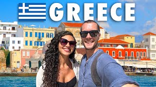 FIRST TIME IN CRETE! 🇬🇷 BEACHES \u0026 CHANIA OLD TOWN